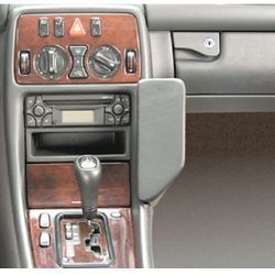 Perfect Fit Telefonkonsole Mercedes-Benz CLK (W208), Bj. 1998 - 2001, Premium Echtleder