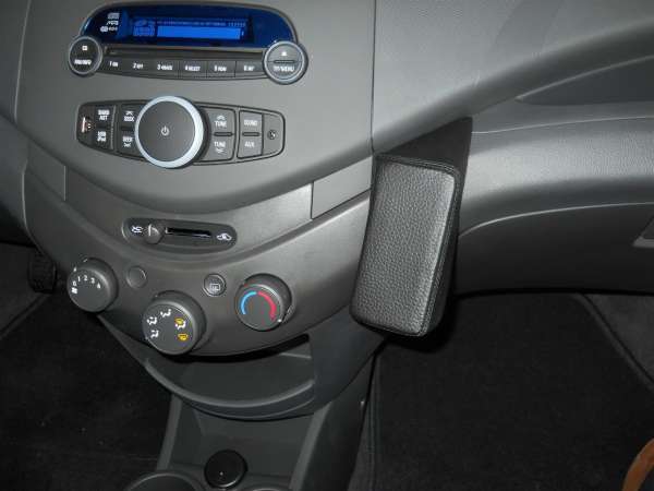 Perfect Fit Telefonkonsole Chevrolet Spark (M300) Bj. 10 - , Premium Echtleder