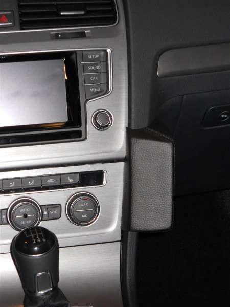 Perfect Fit Telefonkonsole VW Golf VII, Bj. 10/2012 -, Premium Echtleder